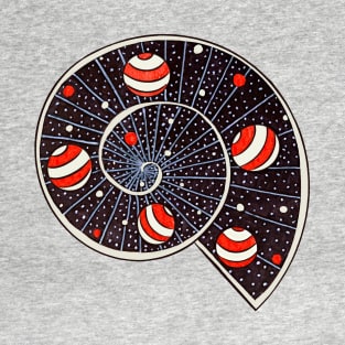 Universe Is Snail With Beach Ball Planets T-Shirt
